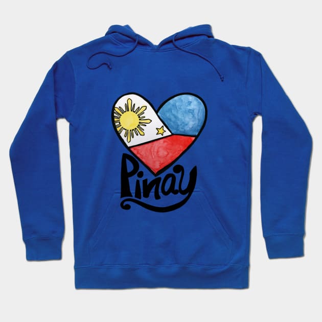 Pinay Filipino Flag Hoodie by bubbsnugg